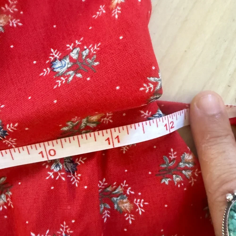 Byer Too! Vintage Open Back Strap Flowered Sun Dress Sz. XS 70's Prairie Core - Picture 12 of 16